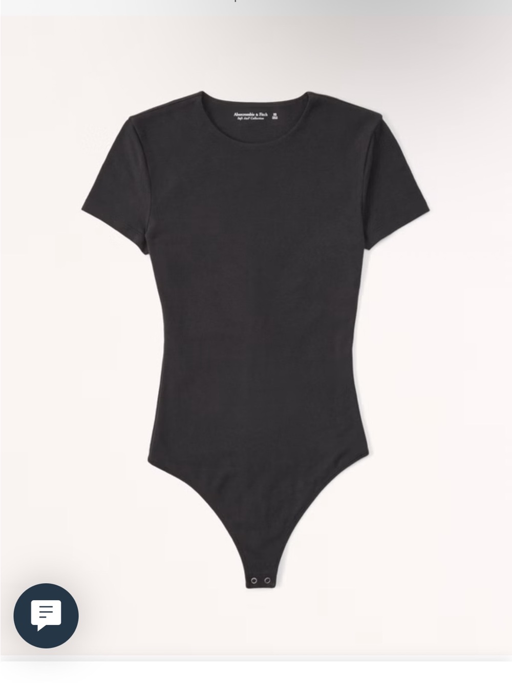 Abercrombie & Fitch Black Short-Sleeve Bodysuit
